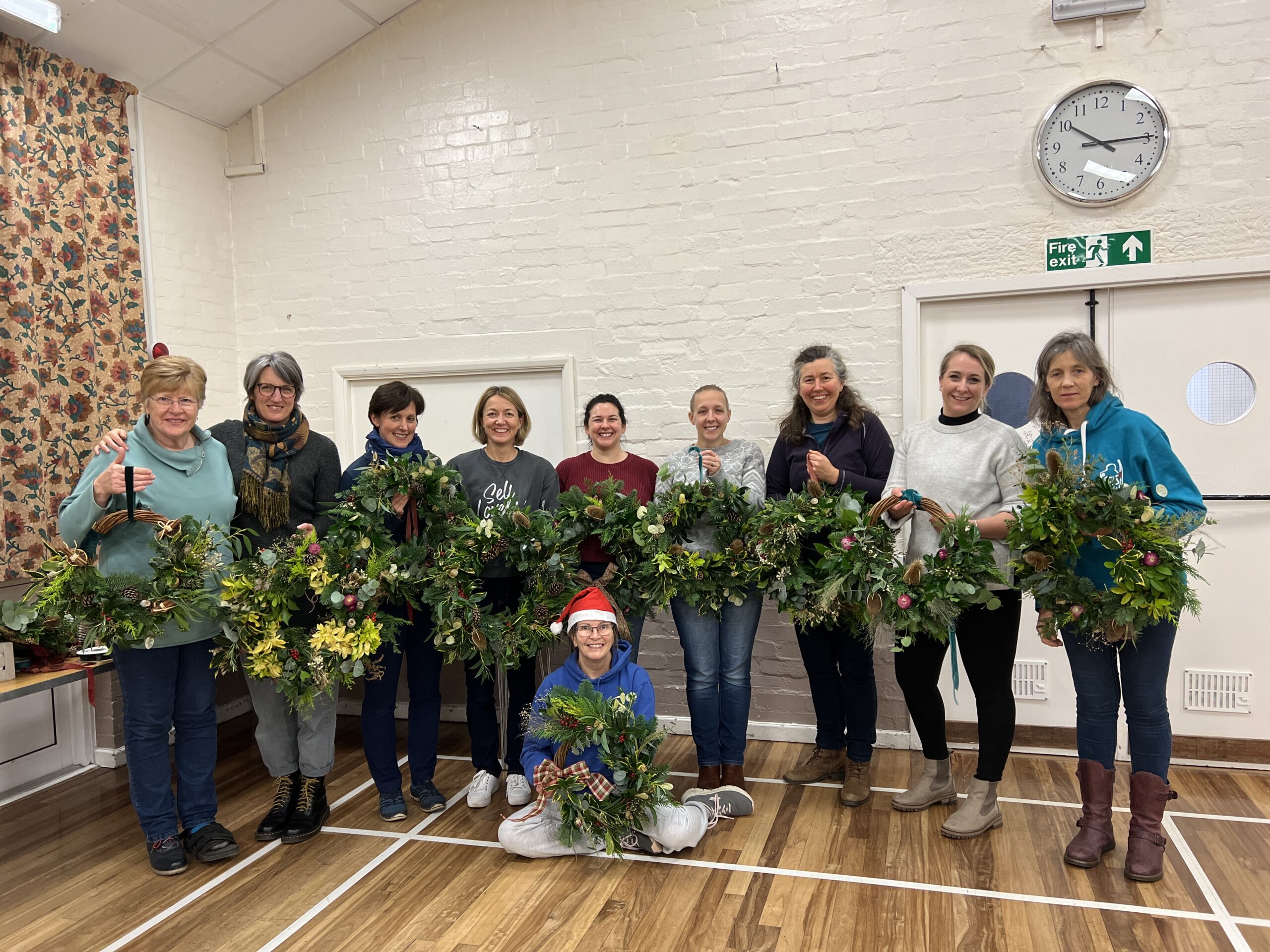 Christmas Willow Wreath workshop at Cotswold Country Flowers